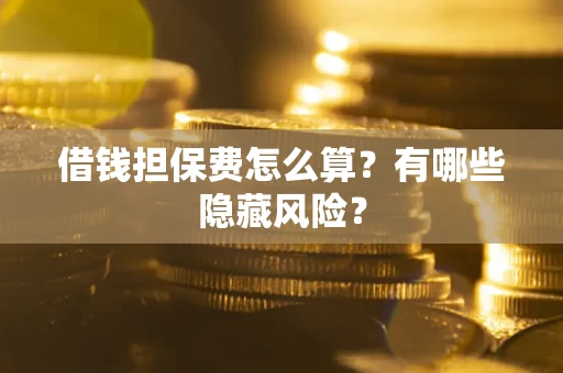 北京借钱担保费怎么算？有哪些隐藏风险？