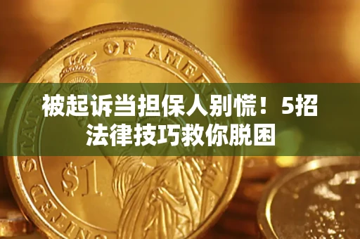 北京被起诉当担保人别慌！5招法律技巧救你脱困