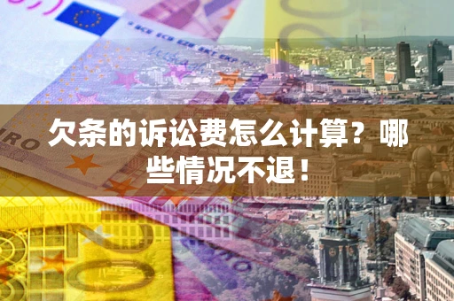 北京欠条的诉讼费怎么计算？哪些情况不退！