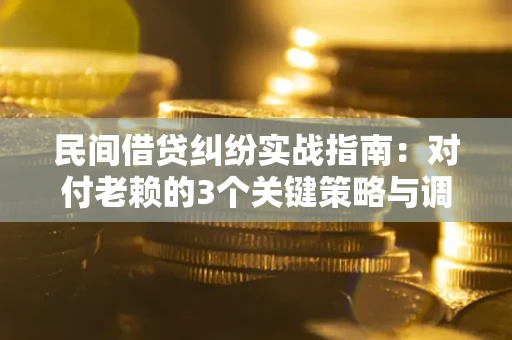 北京民间借贷纠纷实战指南：对付老赖的3个关键策略与调解盲区解析