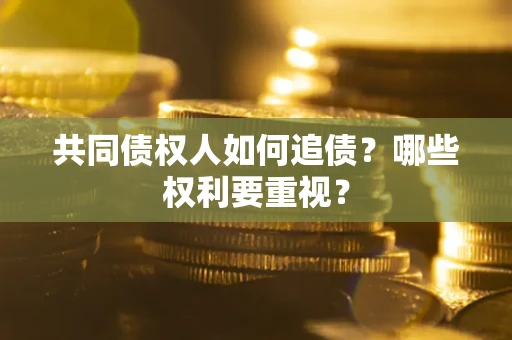 北京共同债权人如何追债？哪些权利要重视？
